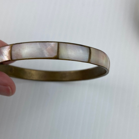 Brass Bangle Bracelet Set Mixed - Picture 6 of 11